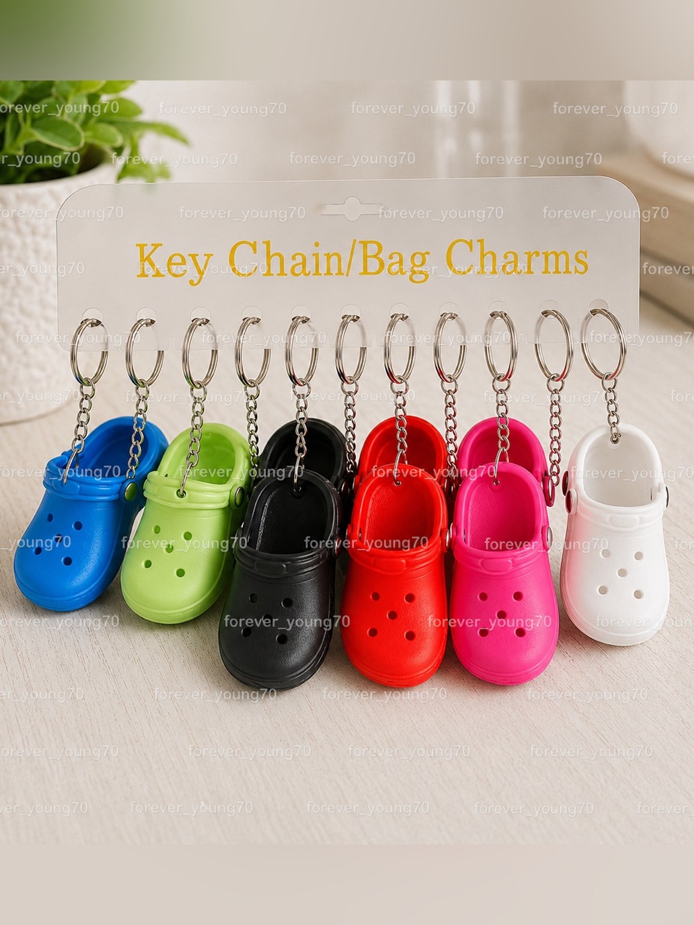 Mini Clog Shoe Keychains/Bag Charms 6/$25
